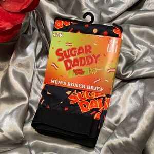 🌹SUGAR DADDY • NWT NOVELTY SOFT LIGHT STRETCHY MEN’S BOXER BRIEF • Fun!